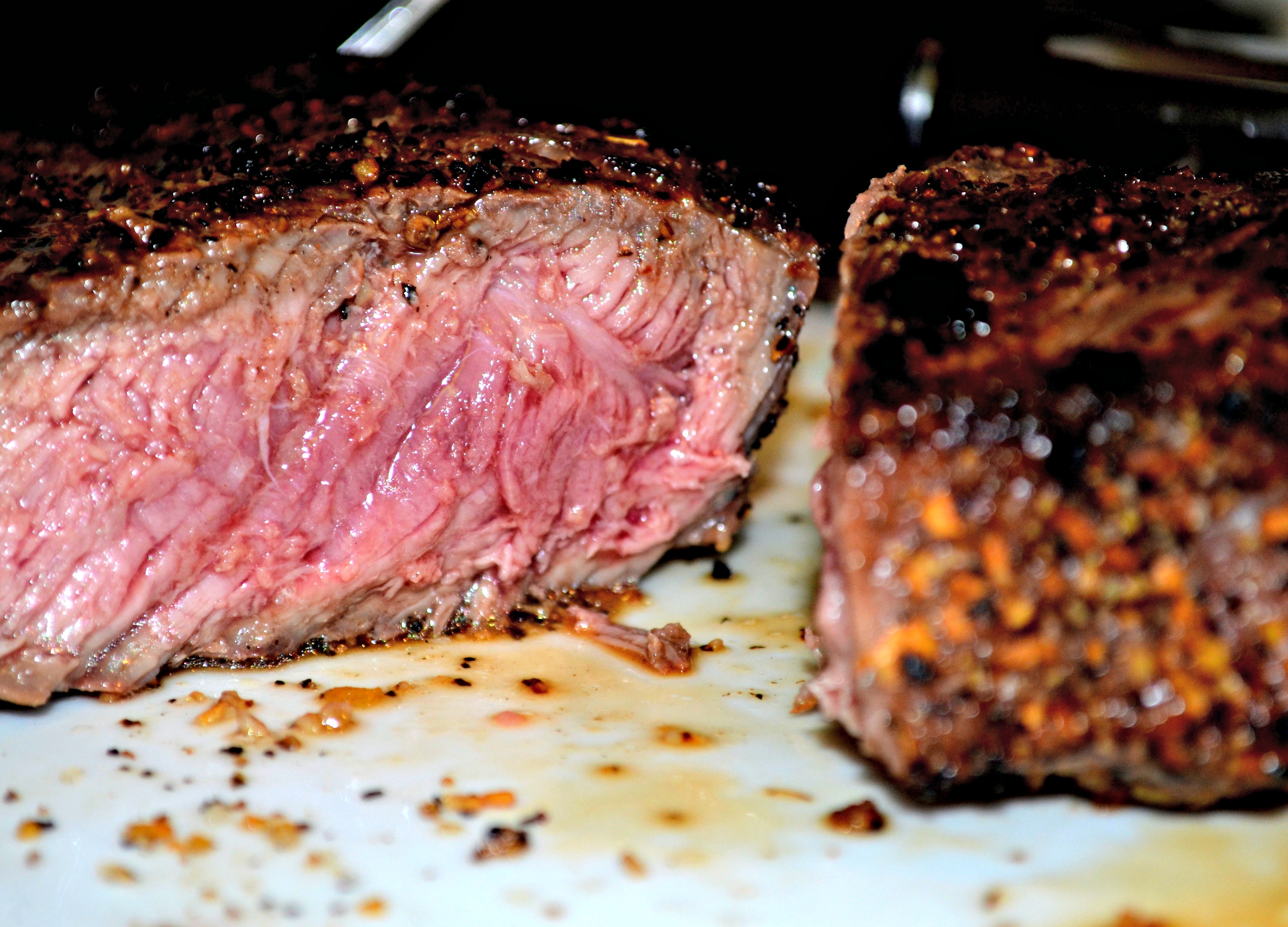 Grilled New York Strip Steak Diane A Hint Of Wine 