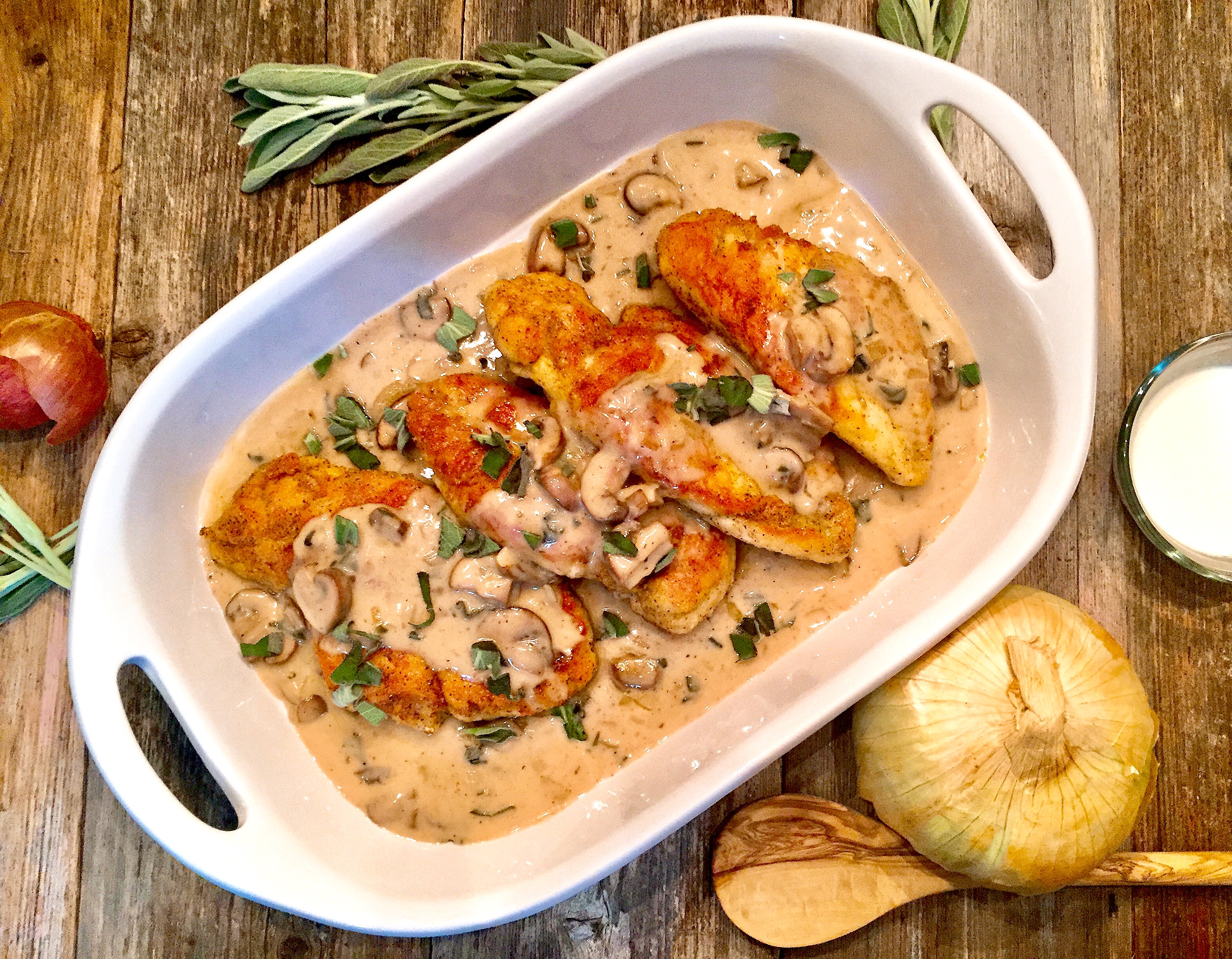 Chicken Marsala With Sage Mushrooms A Hint Of Wine