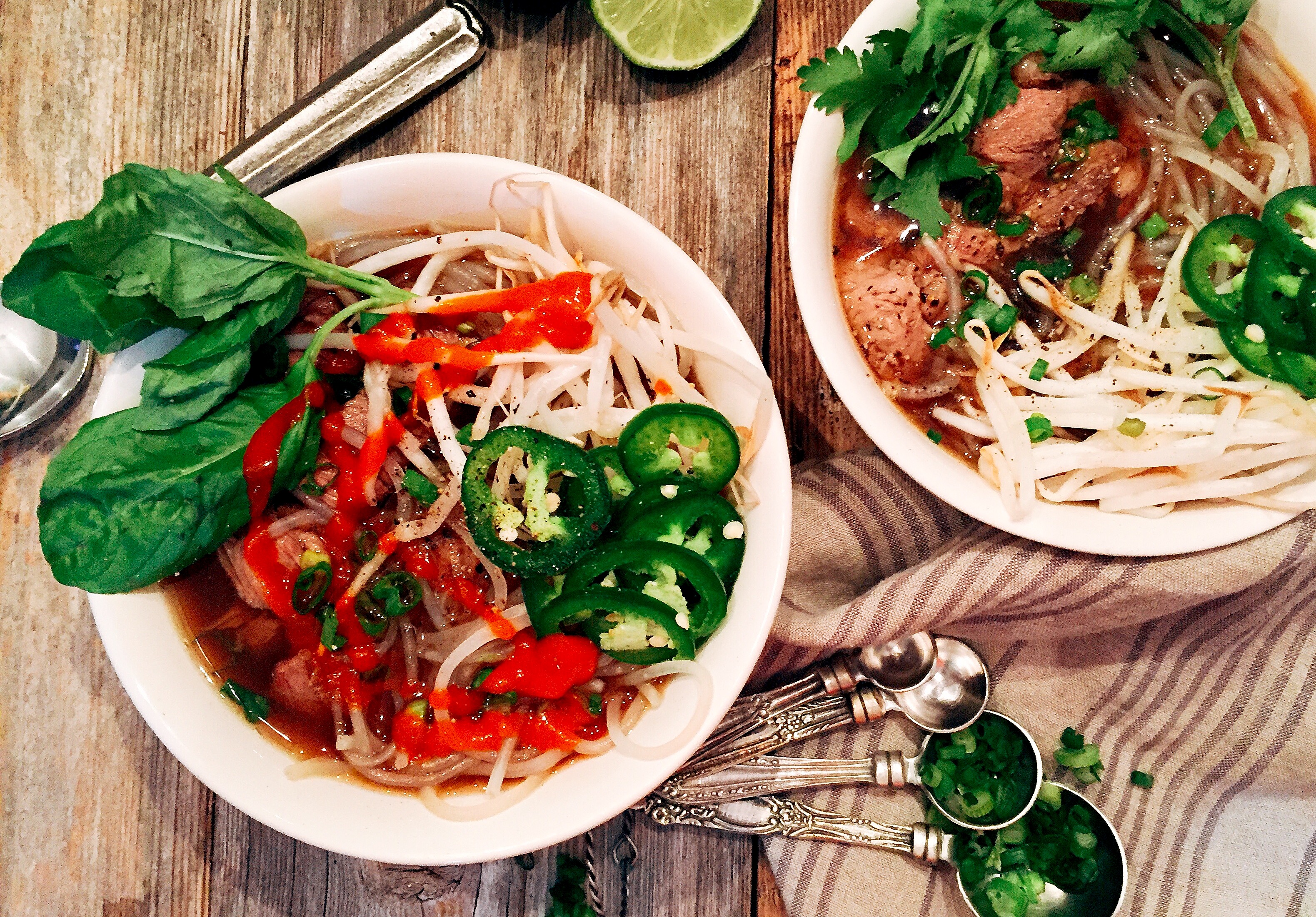 Spicy Sriracha Vietnamese Pho Soup 30 Minute Recipe A Hint Of Wine