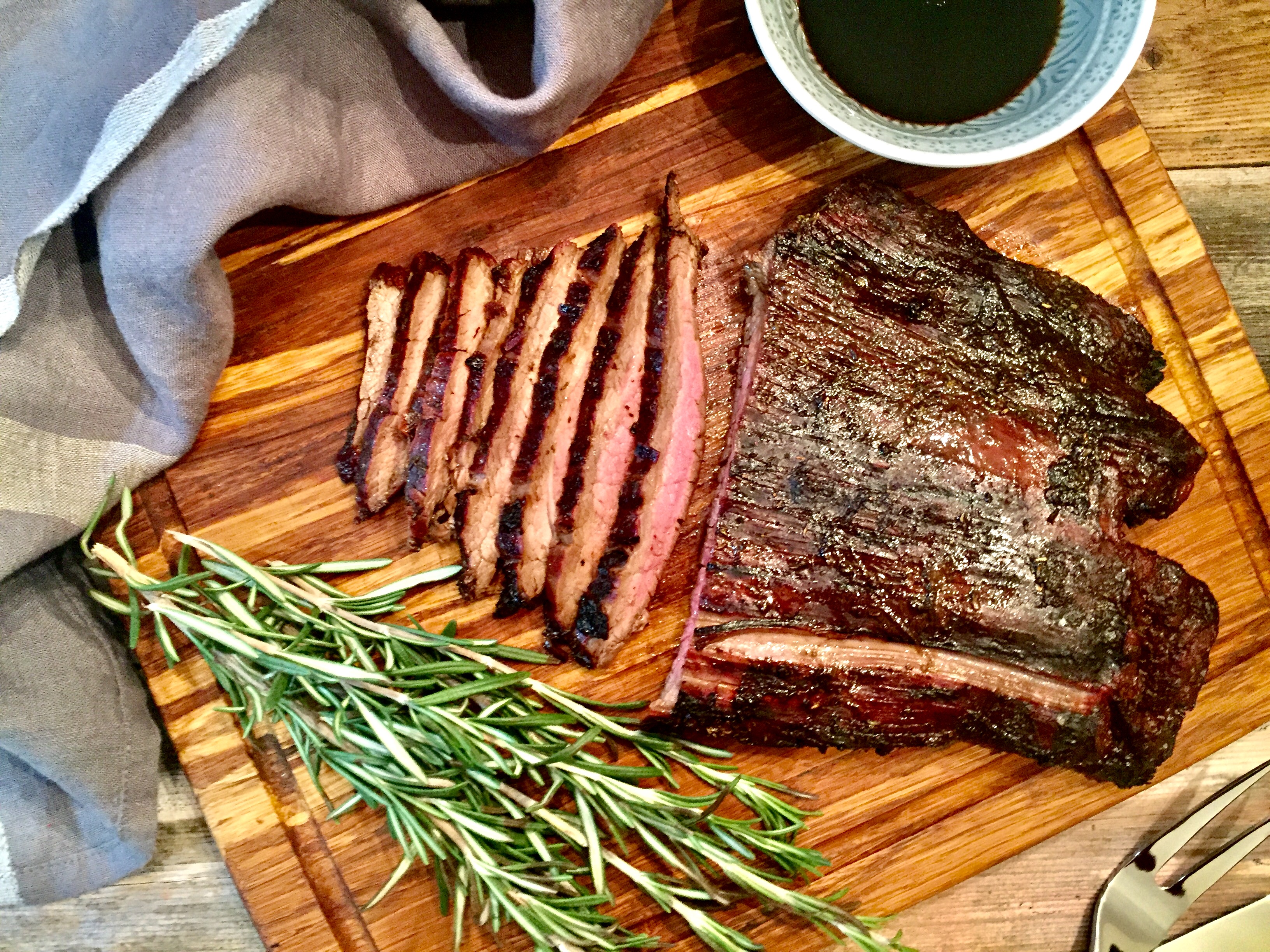 Balsamic and Rosemary Marinated Flank Steak