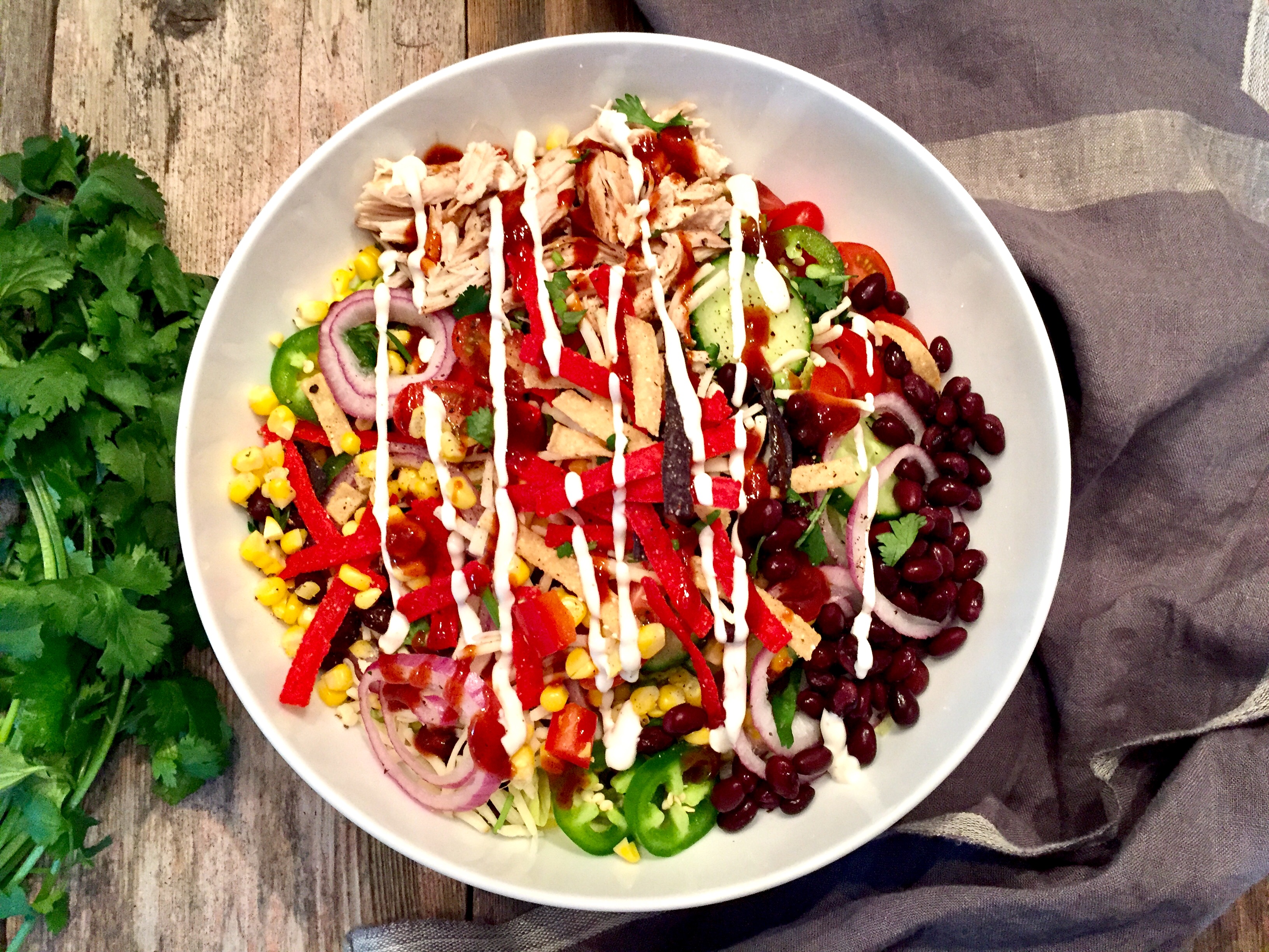 BBQ Chopped Chicken Salad