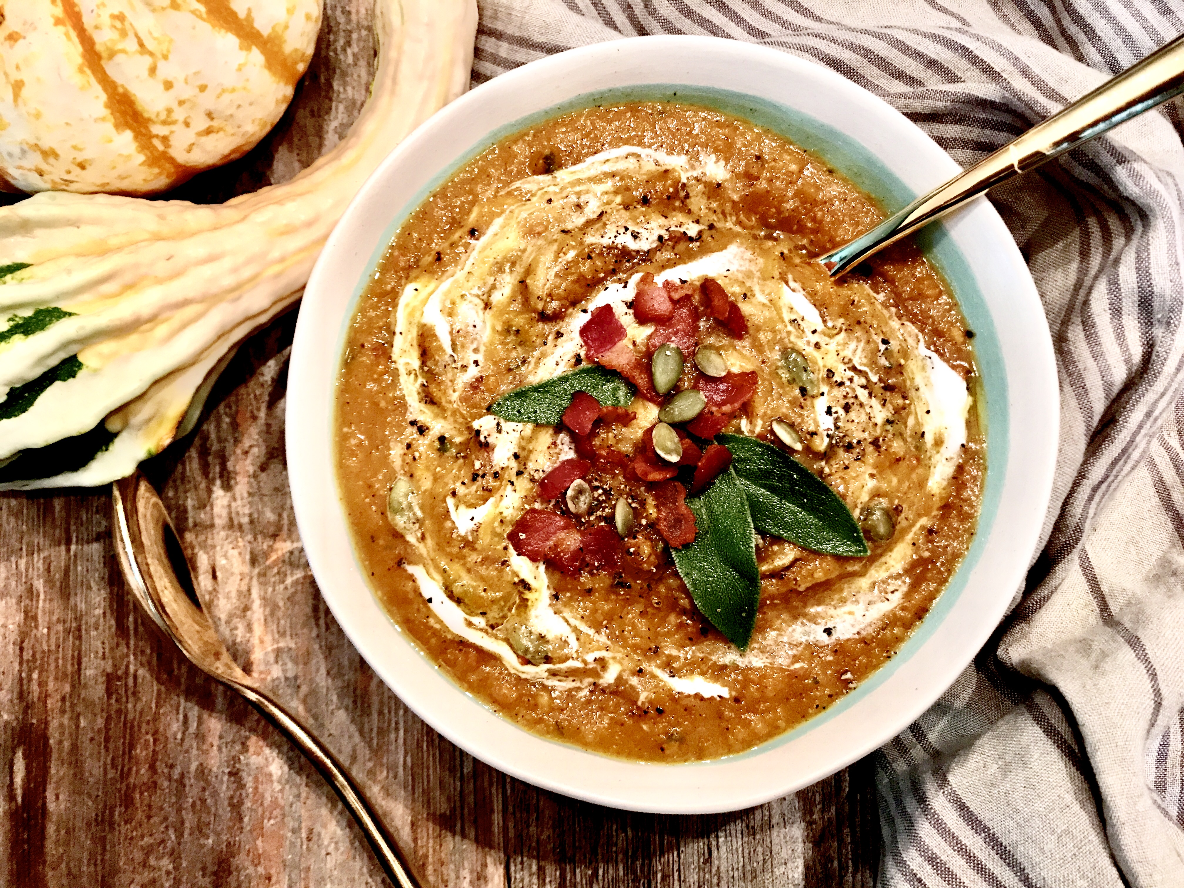 Curried Butternut Squash Soup