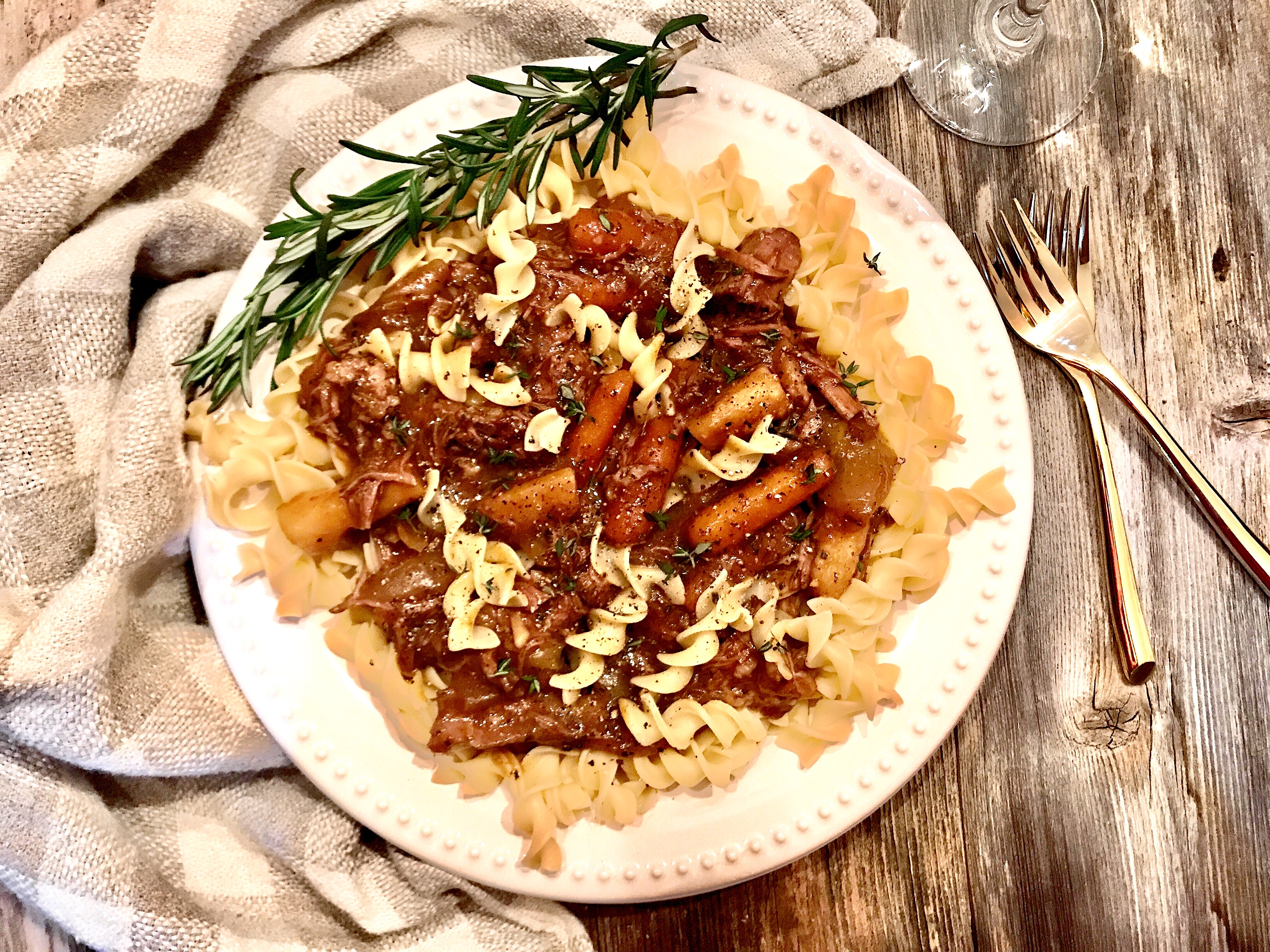 Slow Cooker Red Wine Pot Roast