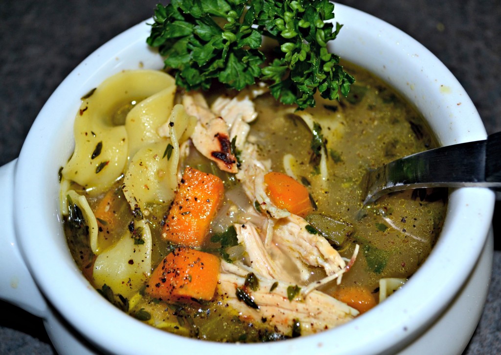 Homemade Chicken Noodle Soup - A Hint of Wine