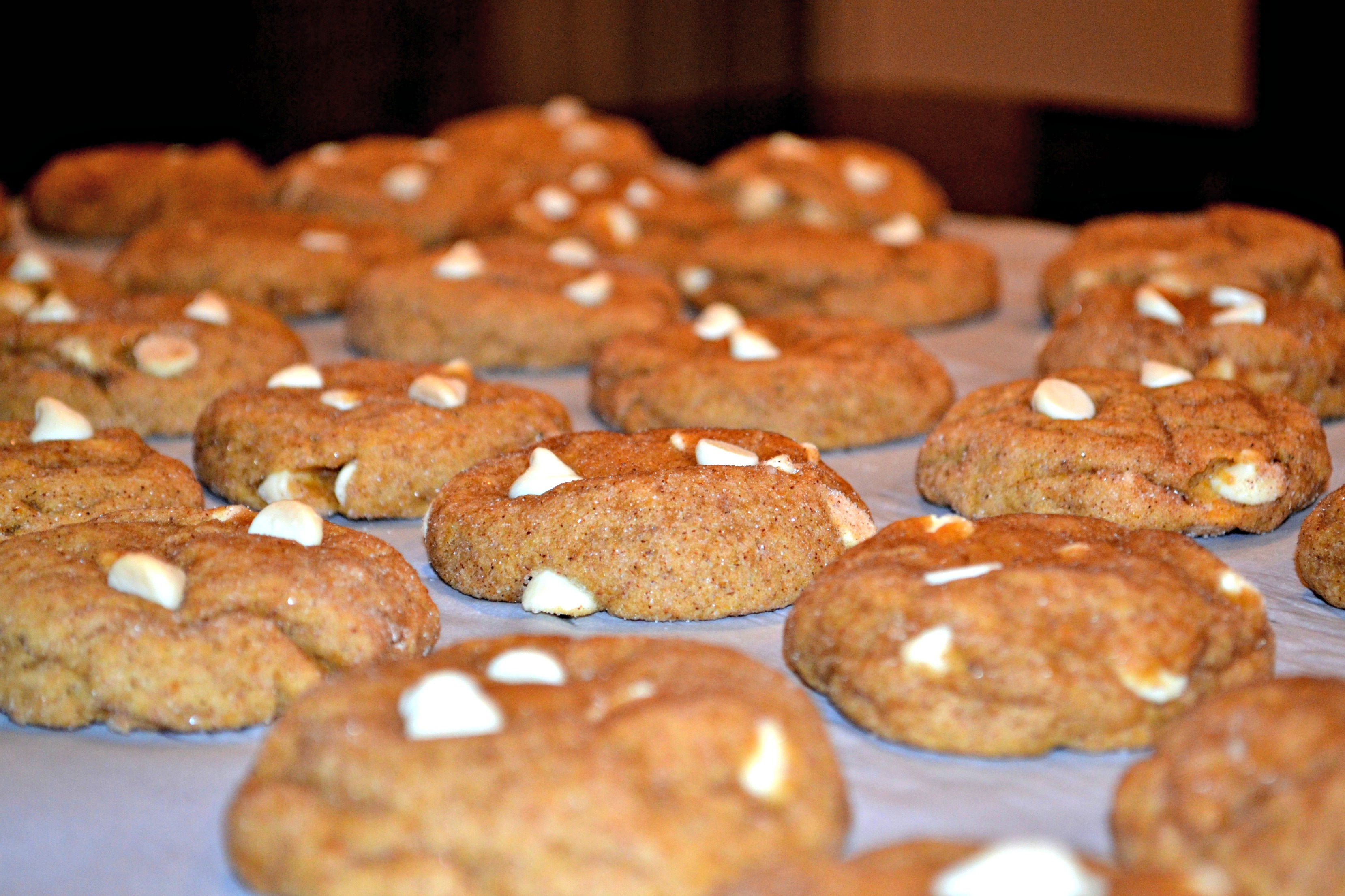 White Chocolate-Pumpkin Spice Cookies