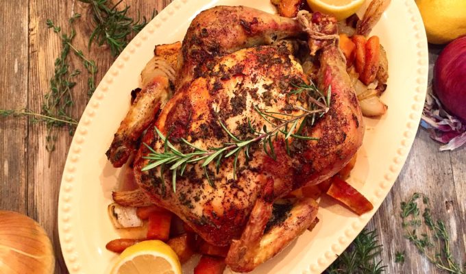 Herb-Infused Butter Roasted Chicken