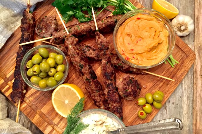 Lebanese-Style Beef Kofta with Tzatziki