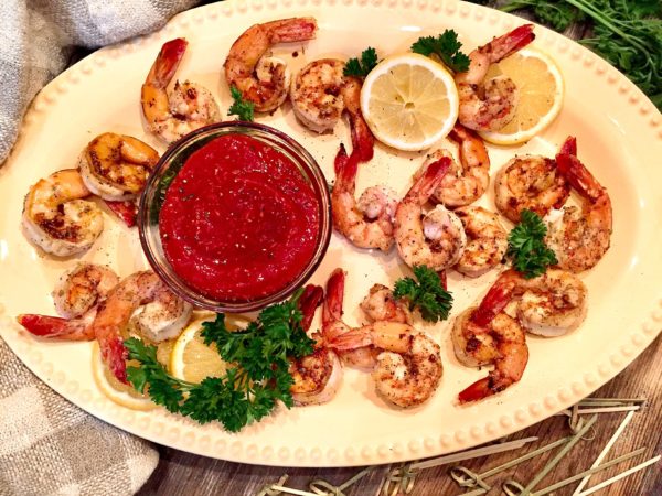 Shrimp Cocktail with White Wine ad Garlic