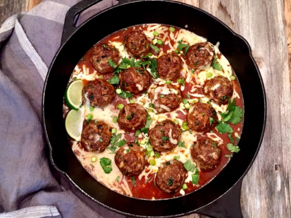 Spicy Enchilada Meatballs